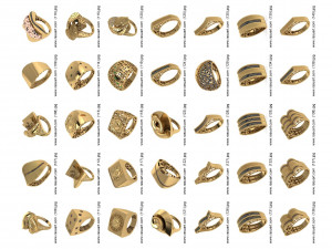 1400 WOMEN RINGS 3DM Modelo 3D