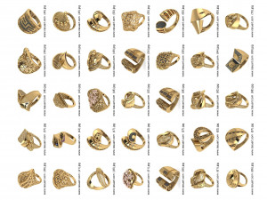 1400 WOMEN RINGS 3DM Modelo 3D