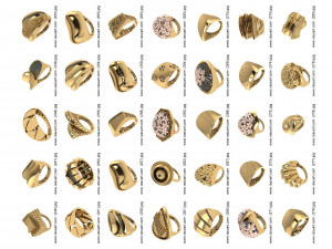 1400 WOMEN RINGS 3DM Modelo 3D