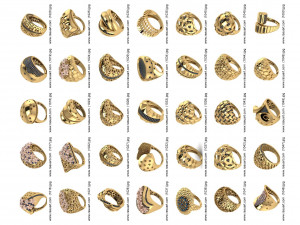 1400 WOMEN RINGS 3DM Modelo 3D