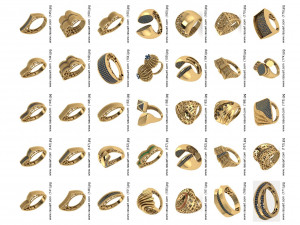 1400 WOMEN RINGS 3DM Modelo 3D