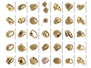 1400 WOMEN RINGS 3DM Modelo 3D