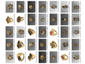 1400 WOMEN RINGS 3DM Modelo 3D