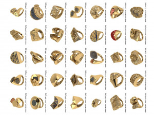 1400 WOMEN RINGS 3DM Modelo 3D