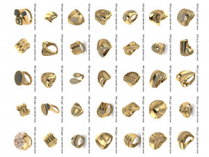 1400 WOMEN RINGS 3DM Modelo 3D
