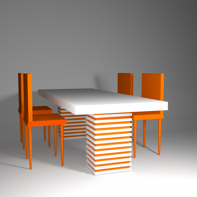 table and chairs 3D मॉडल .c4d .max .obj .3ds .fbx .stl .blend 