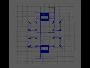 table and chairs 3D मॉडल