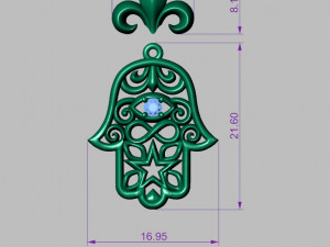 symbols pendant Modelo 3D