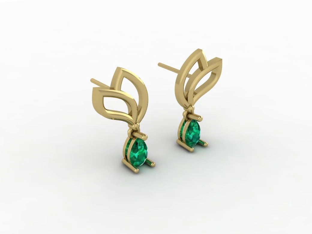 earring 01 3D Print Model .c4d .max .obj .3ds .fbx .stl .blend 