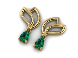 earring 01 3D Print Model
