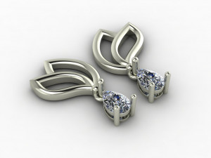 earring 01 3D Print Model