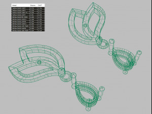 earring 01 3D Print Model