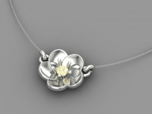 flower pendant Model do druku 3D