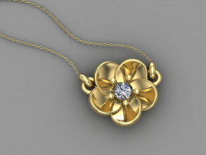 flower pendant Model do druku 3D