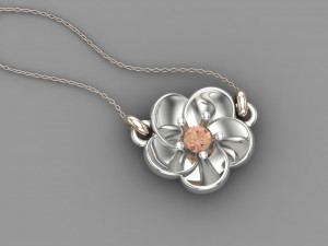 flower pendant Model do druku 3D