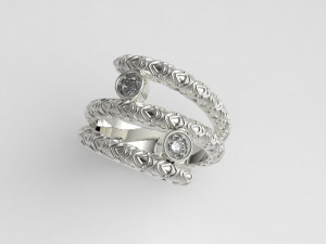 snake ring 3D-printmodel