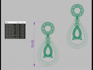 earring 02 3D Print Model