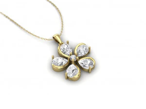 Flower Pendant 2 3D Print Model