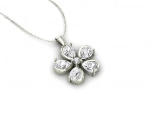 Flower Pendant 2 3D Print Model