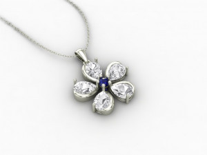 Flower Pendant 2 Modelo de Impressão 3D