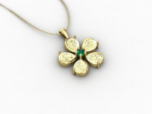 Flower Pendant 2 Modelo de Impressão 3D