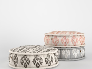 aztec puff - couch 3D Model