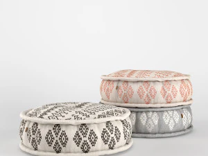 aztec puff - couch 3D Model