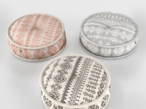 aztec puff - couch 3D Model