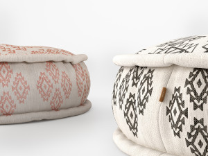 aztec puff - couch 3D Model