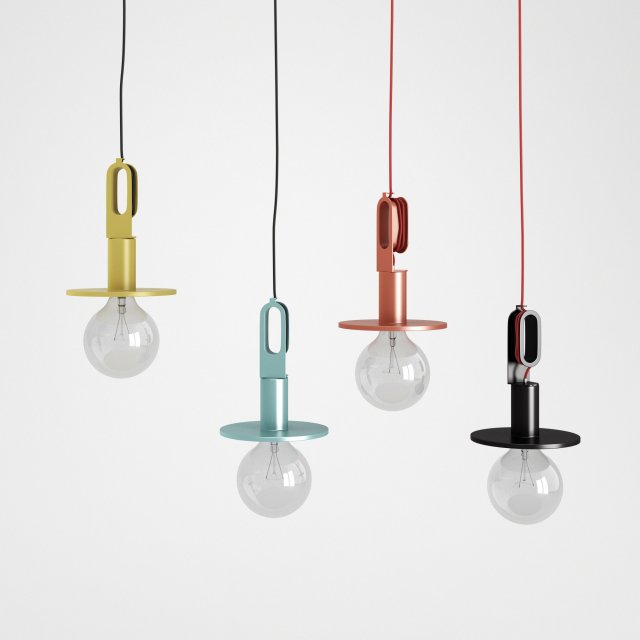 driyos naked - pendant lamps - by delineo design 3D Model .c4d .max .obj .3ds .fbx .stl .blend