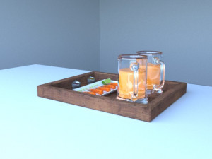 beer and shreem 3D Model