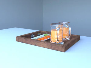 beer and shreem 3D Model