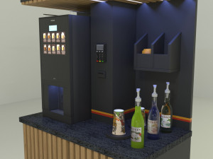 Coffee shop vending 3D मॉडल