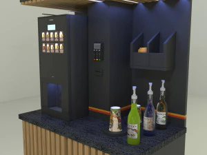 Sprzedaż kawiarni Model 3D