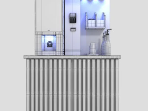 Sprzedaż kawiarni Model 3D