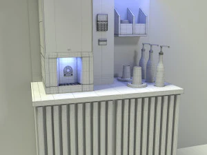 Sprzedaż kawiarni Model 3D