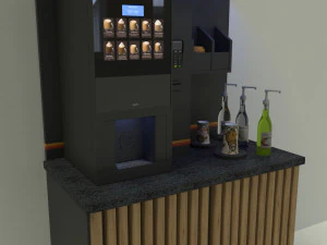 Sprzedaż kawiarni Model 3D