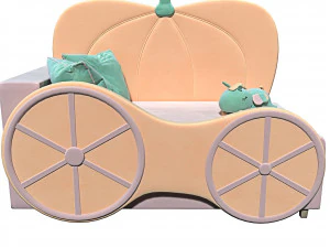 Ł&oacute;żko dla dziewczynki Model 3D