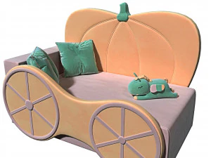 Bed for girl 3D Model