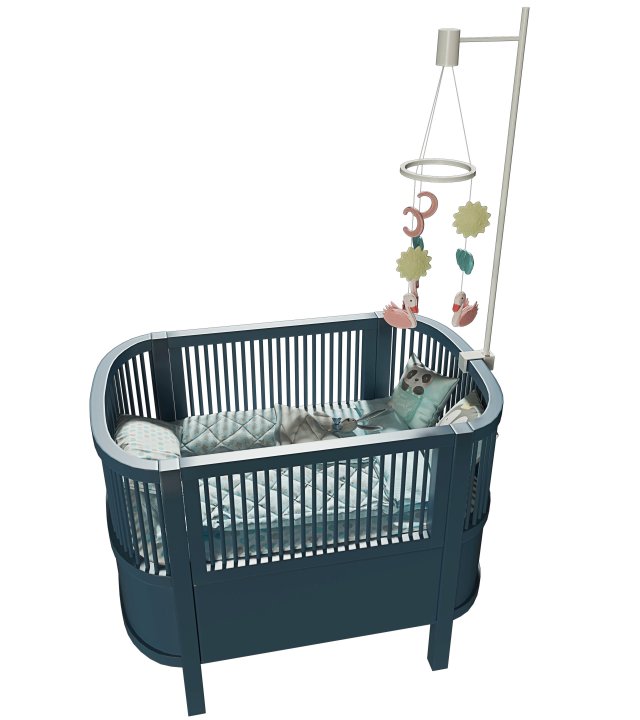 Bed for child 3Dモデル .c4d .max .obj .3ds .fbx .stl .blend 