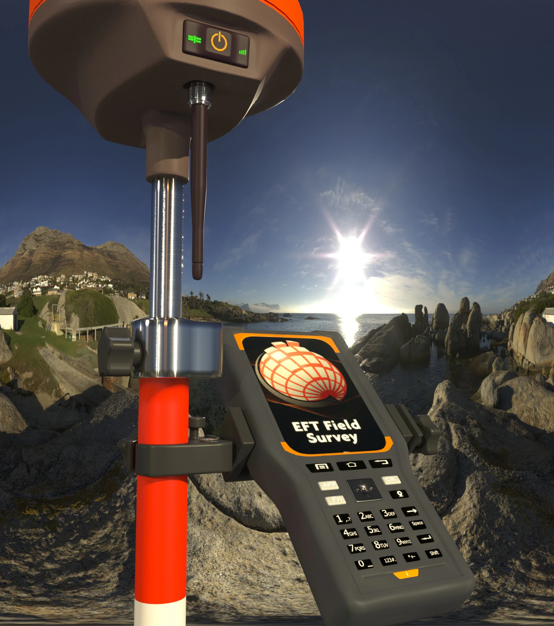 Attrezzatura GNSS Modello 3D .c4d .max .obj .3ds .fbx .stl .blend 