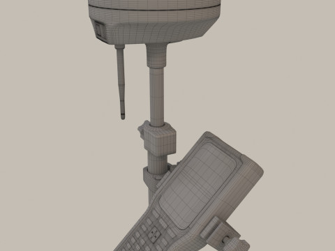 GNSS equipment 3D-Modell