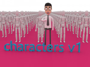 characters v1 3D Model