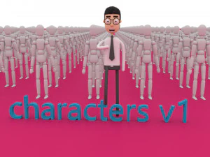 karakterler v1 3D Model