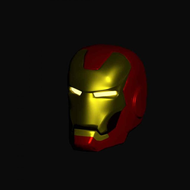 iron man helmet Modello 3D .c4d .max .obj .3ds .fbx .stl .blend