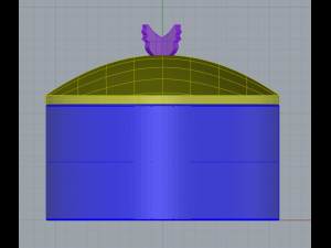 storage box with detachable top 3D Модель