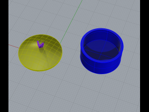 storage box with detachable top Model 3D