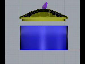 storage box with detachable top 3D Model
