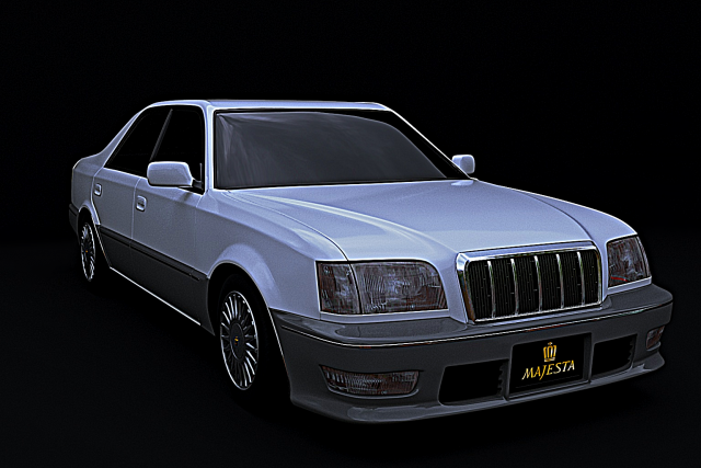 Toyota Crown 3D Model .c4d .max .obj .3ds .fbx .stl .blend 