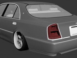 Toyota Crown Majesta 170 3D Model